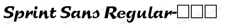 Sprint Sans Regular字体转换